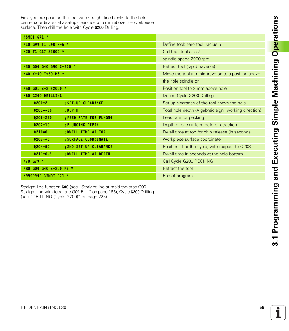 HEIDENHAIN iTNC 530 (340 420) ISO programming User Manual | Page 59 / 505