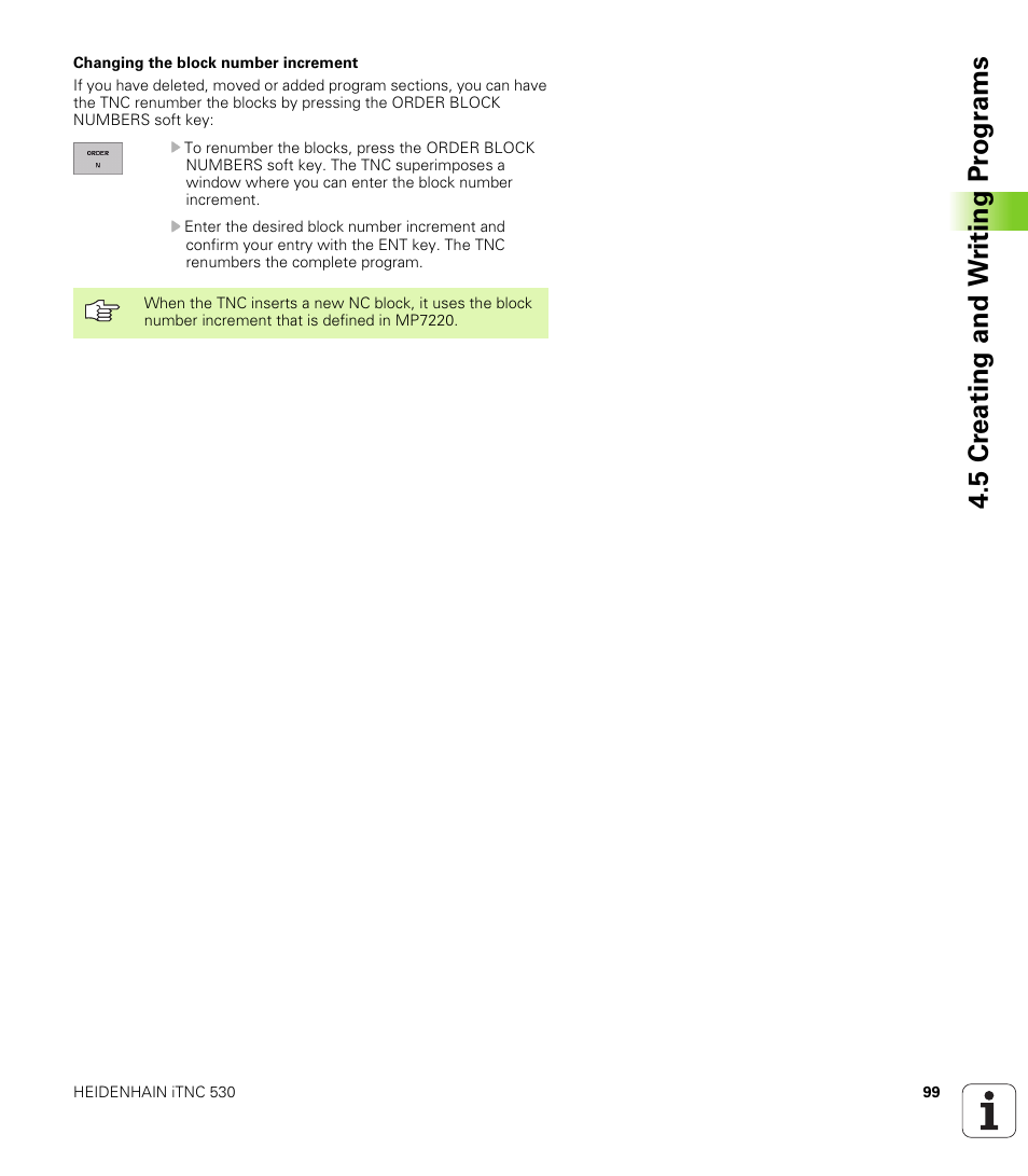 5 cr eating and w riting pr ogr a ms | HEIDENHAIN iTNC 530 (340 420) ISO programming User Manual | Page 99 / 505