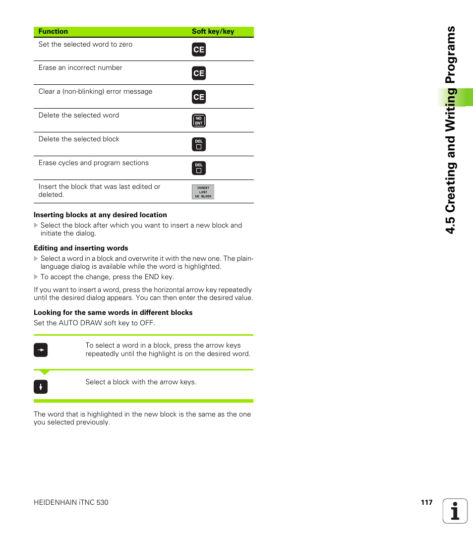 5 cr eating and w riting pr ogr a ms | HEIDENHAIN iTNC 530 (340 422) User Manual | Page 117 / 657