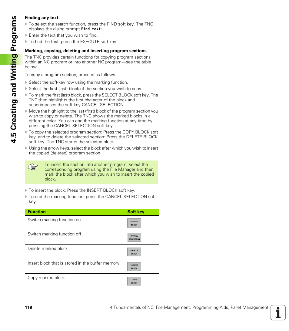 5 cr eating and w riting pr ogr a ms | HEIDENHAIN iTNC 530 (340 422) User Manual | Page 118 / 657