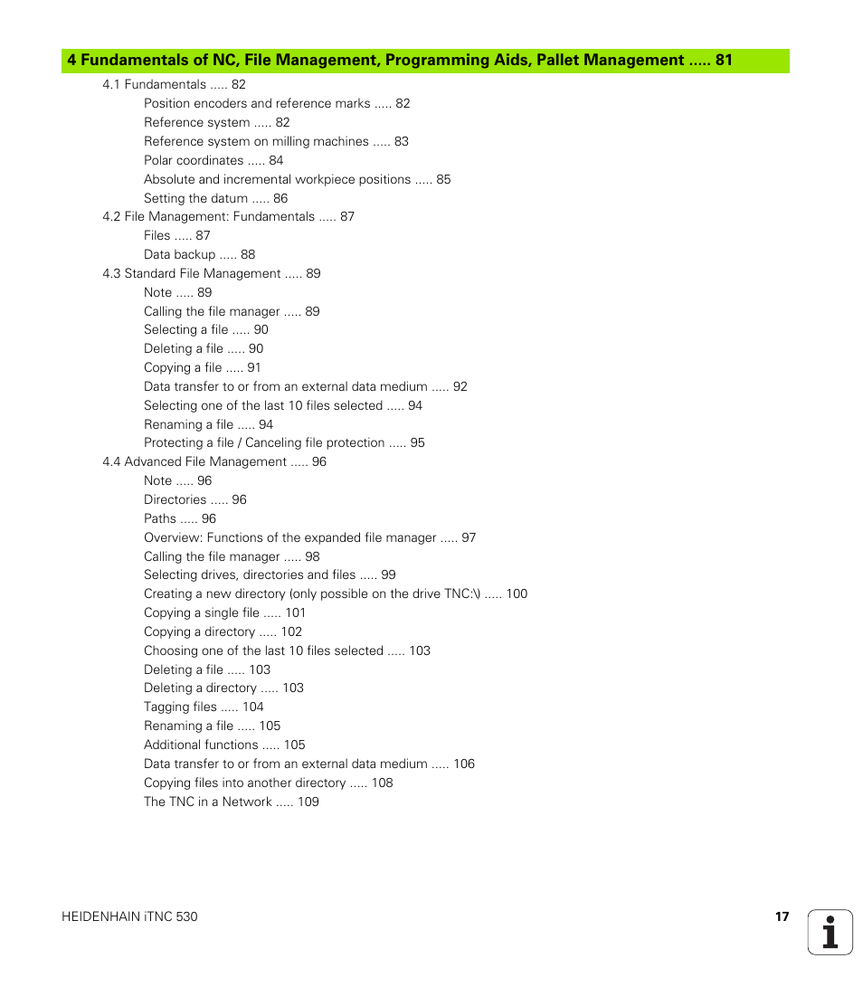 HEIDENHAIN iTNC 530 (340 422) User Manual | Page 17 / 657