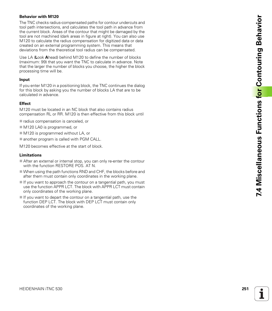 HEIDENHAIN iTNC 530 (340 422) User Manual | Page 251 / 657