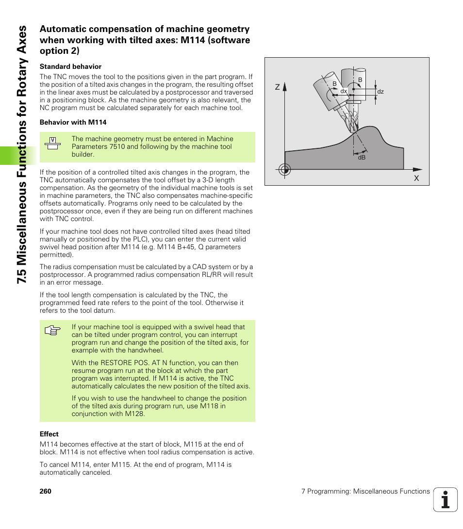 HEIDENHAIN iTNC 530 (340 422) User Manual | Page 260 / 657