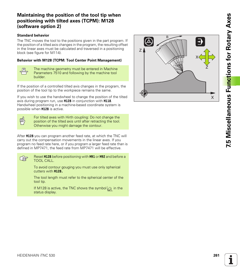 HEIDENHAIN iTNC 530 (340 422) User Manual | Page 261 / 657
