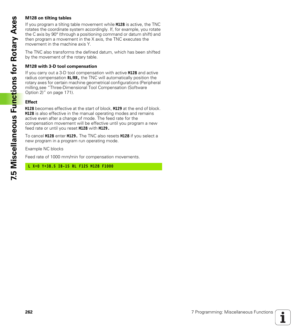 HEIDENHAIN iTNC 530 (340 422) User Manual | Page 262 / 657