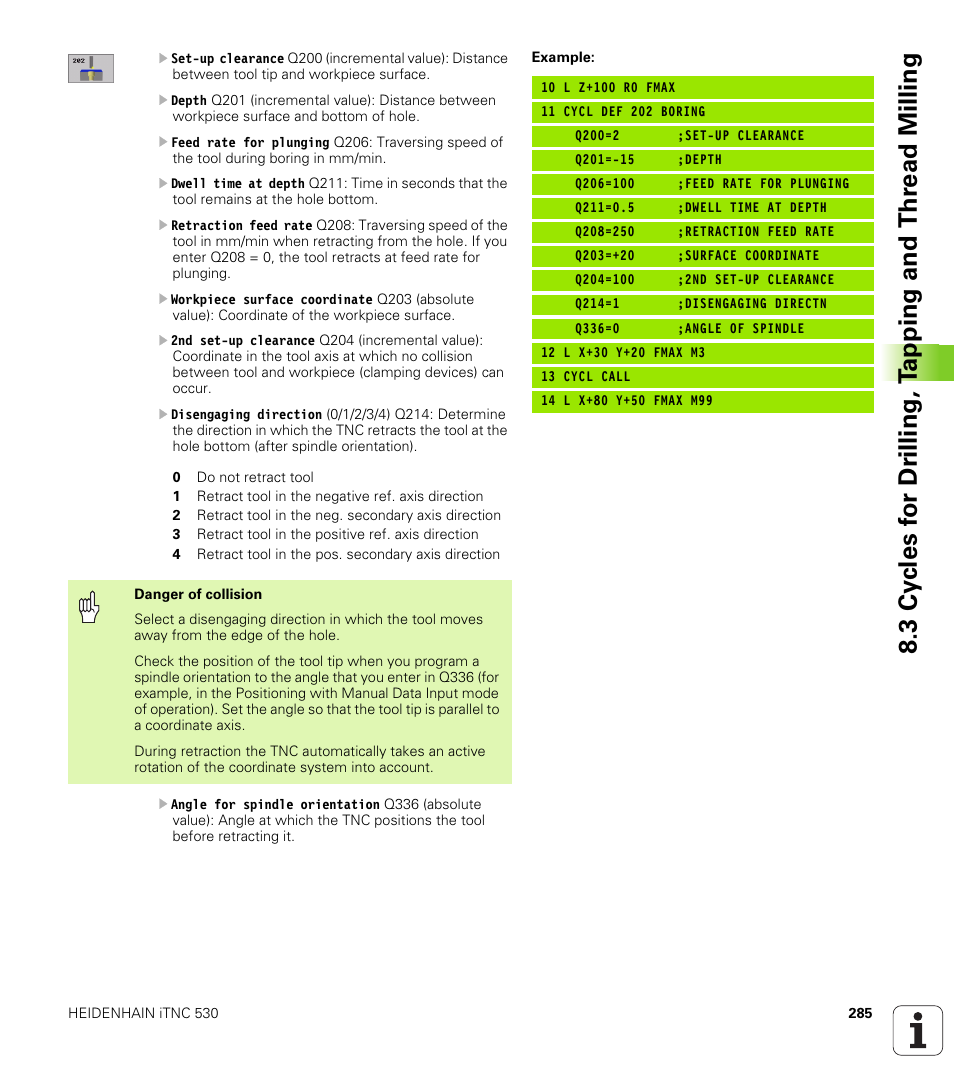 HEIDENHAIN iTNC 530 (340 422) User Manual | Page 285 / 657