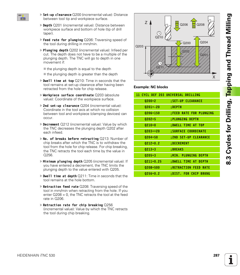 HEIDENHAIN iTNC 530 (340 422) User Manual | Page 287 / 657