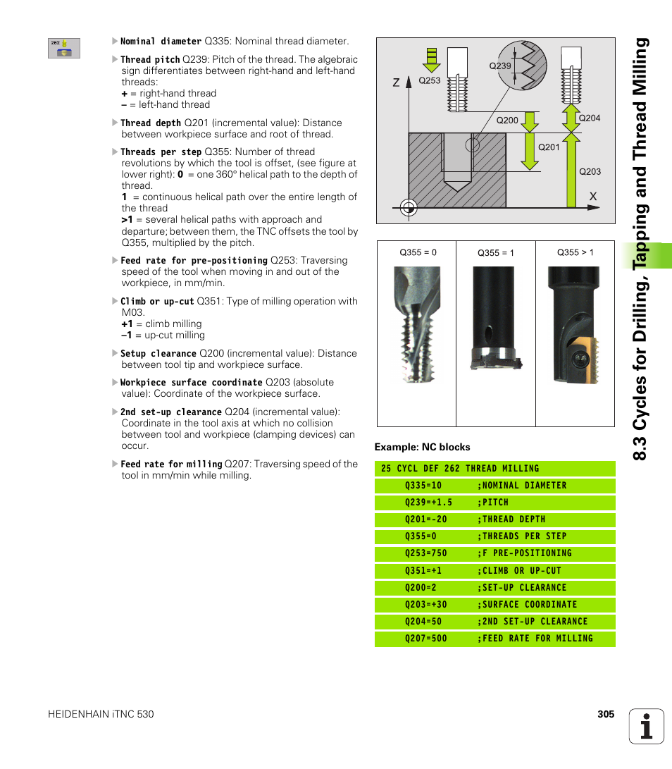 HEIDENHAIN iTNC 530 (340 422) User Manual | Page 305 / 657