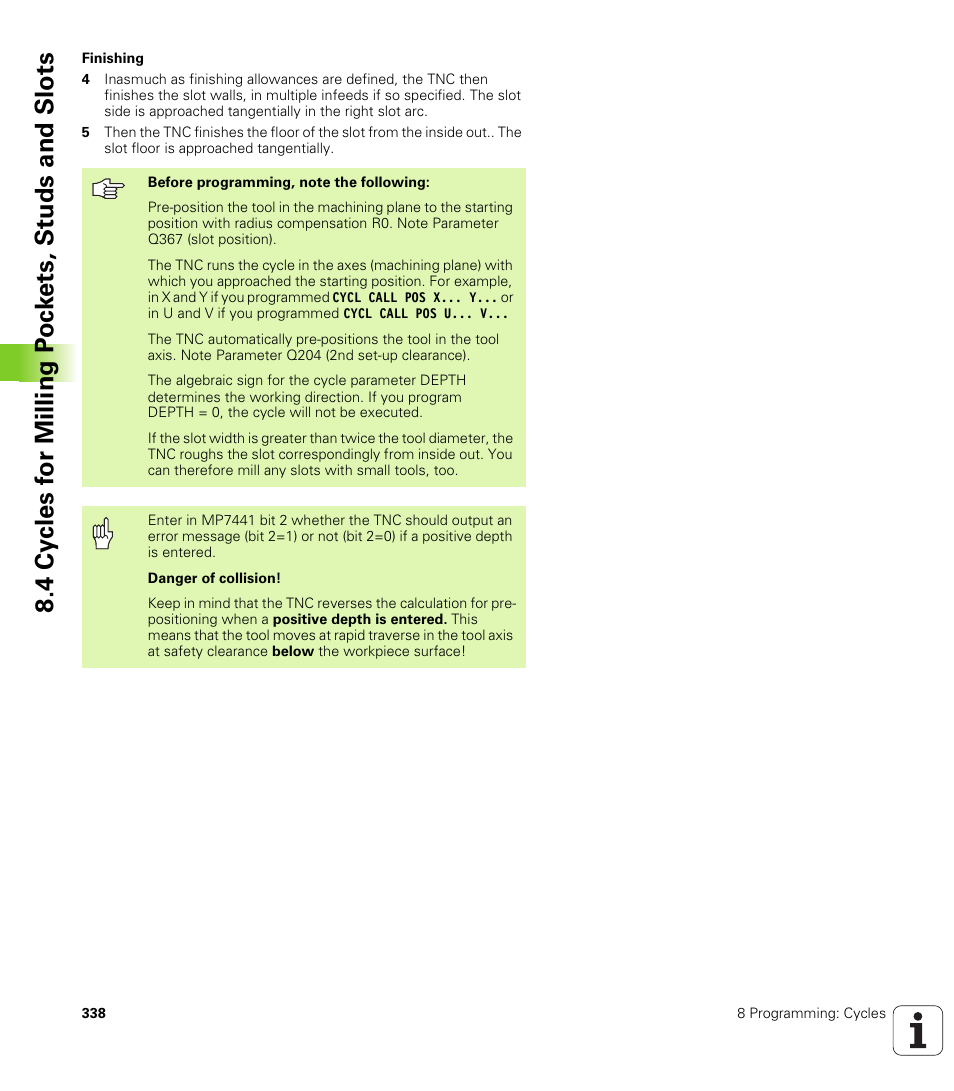 HEIDENHAIN iTNC 530 (340 422) User Manual | Page 338 / 657