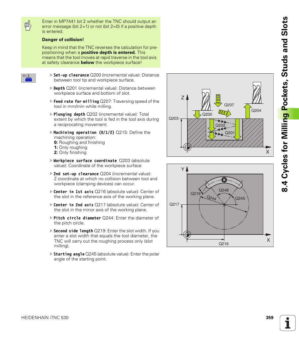 HEIDENHAIN iTNC 530 (340 422) User Manual | Page 359 / 657
