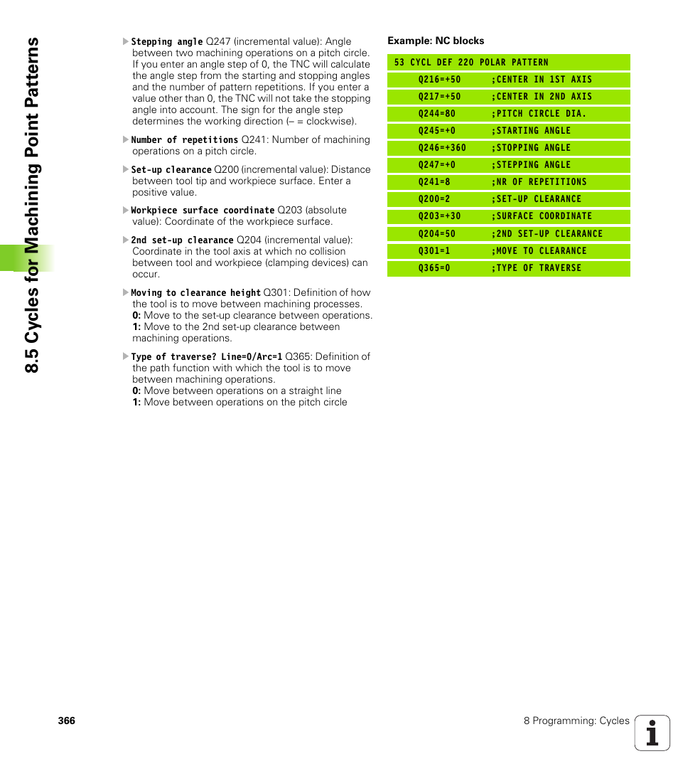 HEIDENHAIN iTNC 530 (340 422) User Manual | Page 366 / 657
