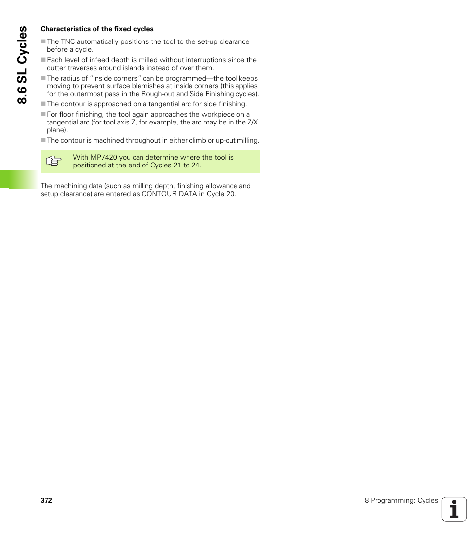 6 sl cy cles | HEIDENHAIN iTNC 530 (340 422) User Manual | Page 372 / 657
