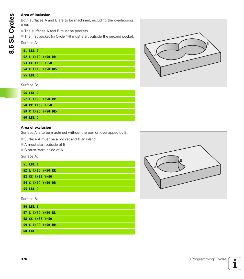 6 sl cy cles | HEIDENHAIN iTNC 530 (340 422) User Manual | Page 376 / 657