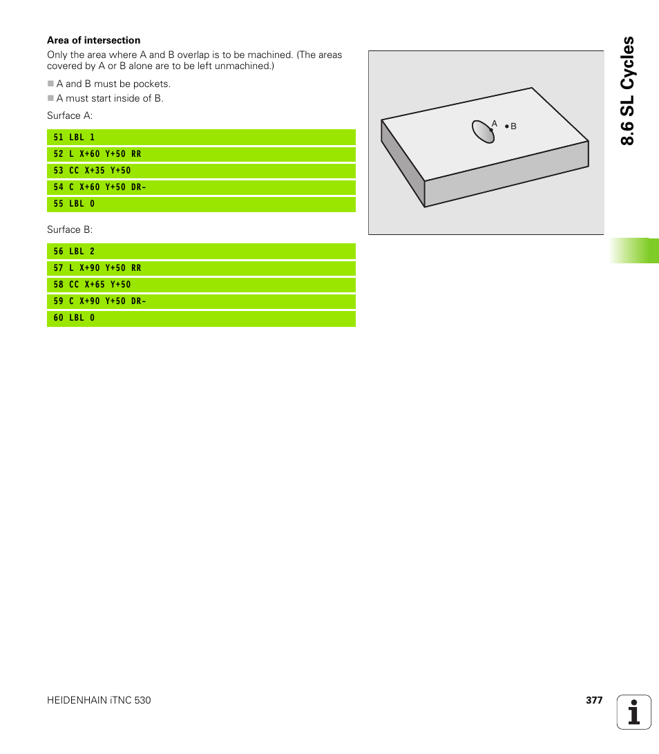 6 sl cy cles | HEIDENHAIN iTNC 530 (340 422) User Manual | Page 377 / 657