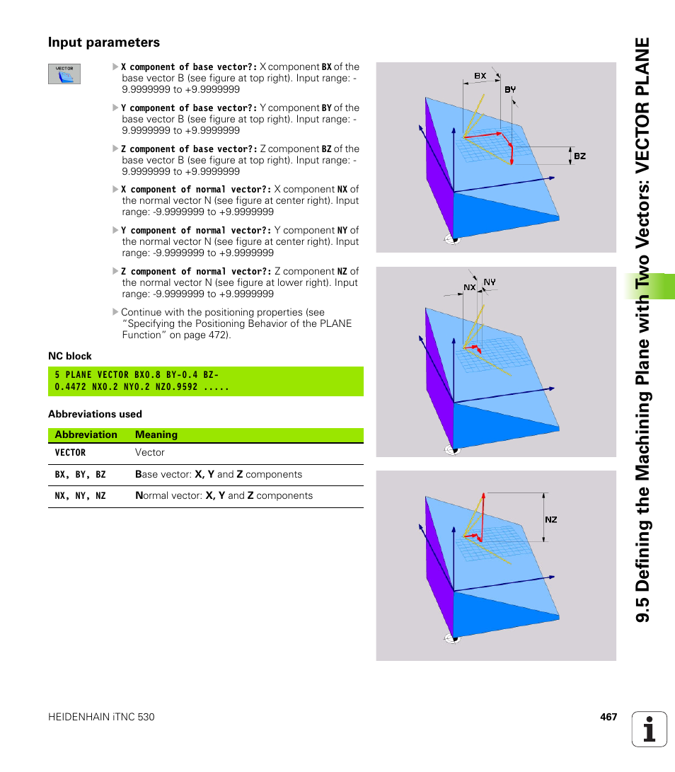 Input parameters | HEIDENHAIN iTNC 530 (340 422) User Manual | Page 467 / 657