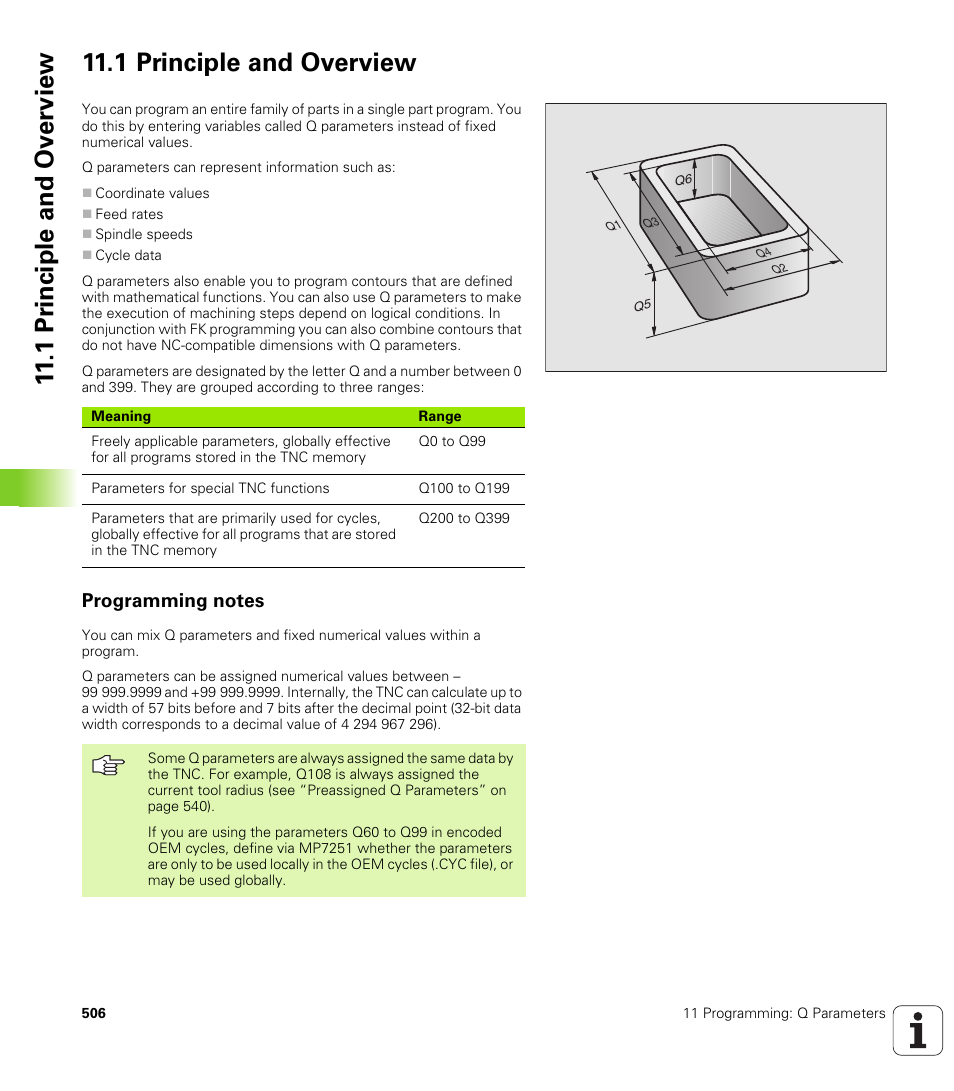 1 principle and overview, Programming notes | HEIDENHAIN iTNC 530 (340 422) User Manual | Page 506 / 657