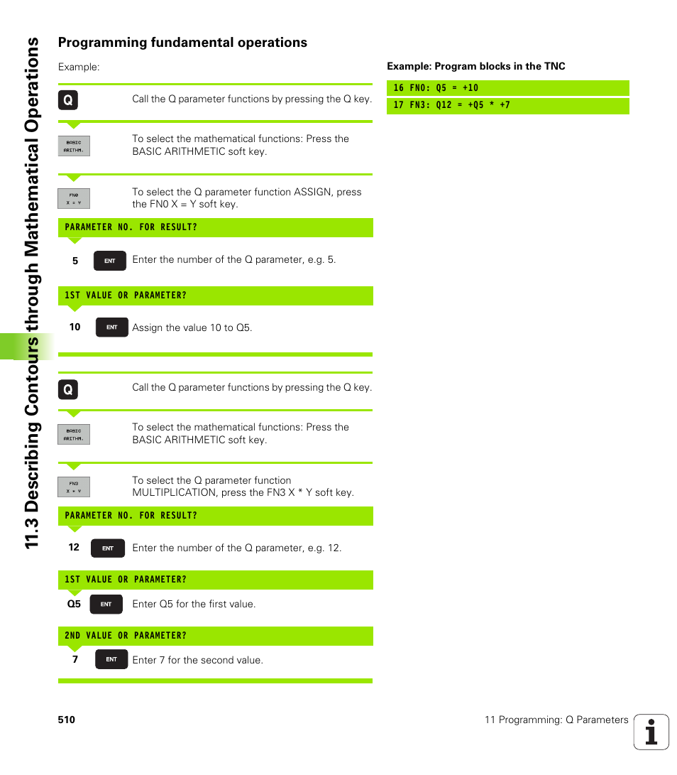Programming fundamental operations | HEIDENHAIN iTNC 530 (340 422) User Manual | Page 510 / 657