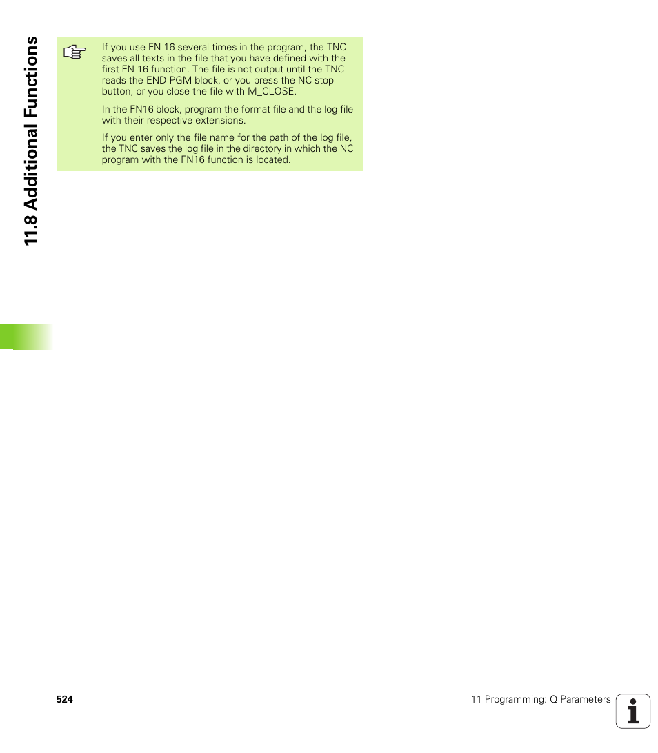 8 a d ditional f unctions | HEIDENHAIN iTNC 530 (340 422) User Manual | Page 524 / 657