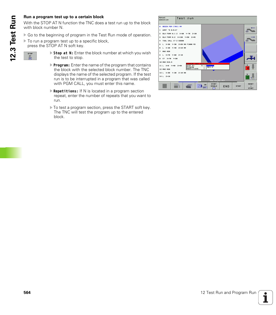 3 t e st run | HEIDENHAIN iTNC 530 (340 422) User Manual | Page 564 / 657