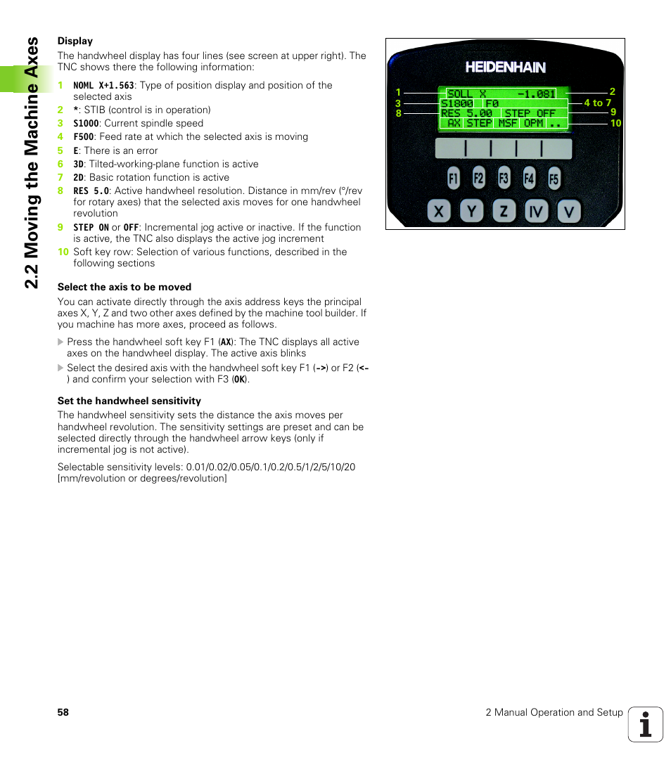 2 mo ving the mac h ine ax es | HEIDENHAIN iTNC 530 (340 422) User Manual | Page 58 / 657