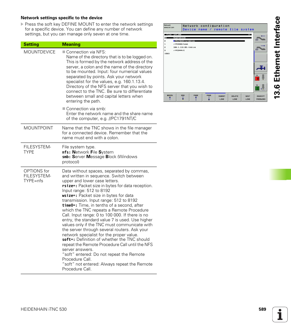 6 ether n et int e rf ace | HEIDENHAIN iTNC 530 (340 422) User Manual | Page 589 / 657
