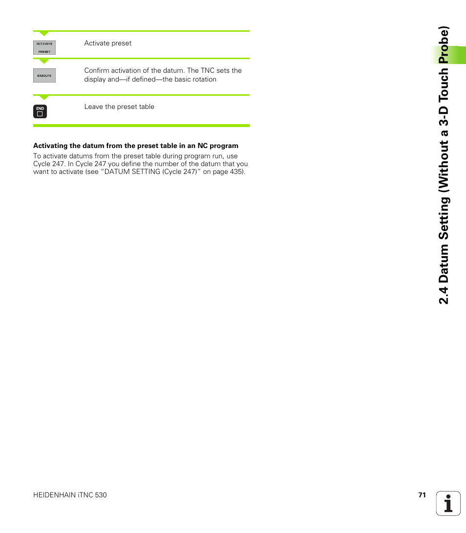 HEIDENHAIN iTNC 530 (340 422) User Manual | Page 71 / 657