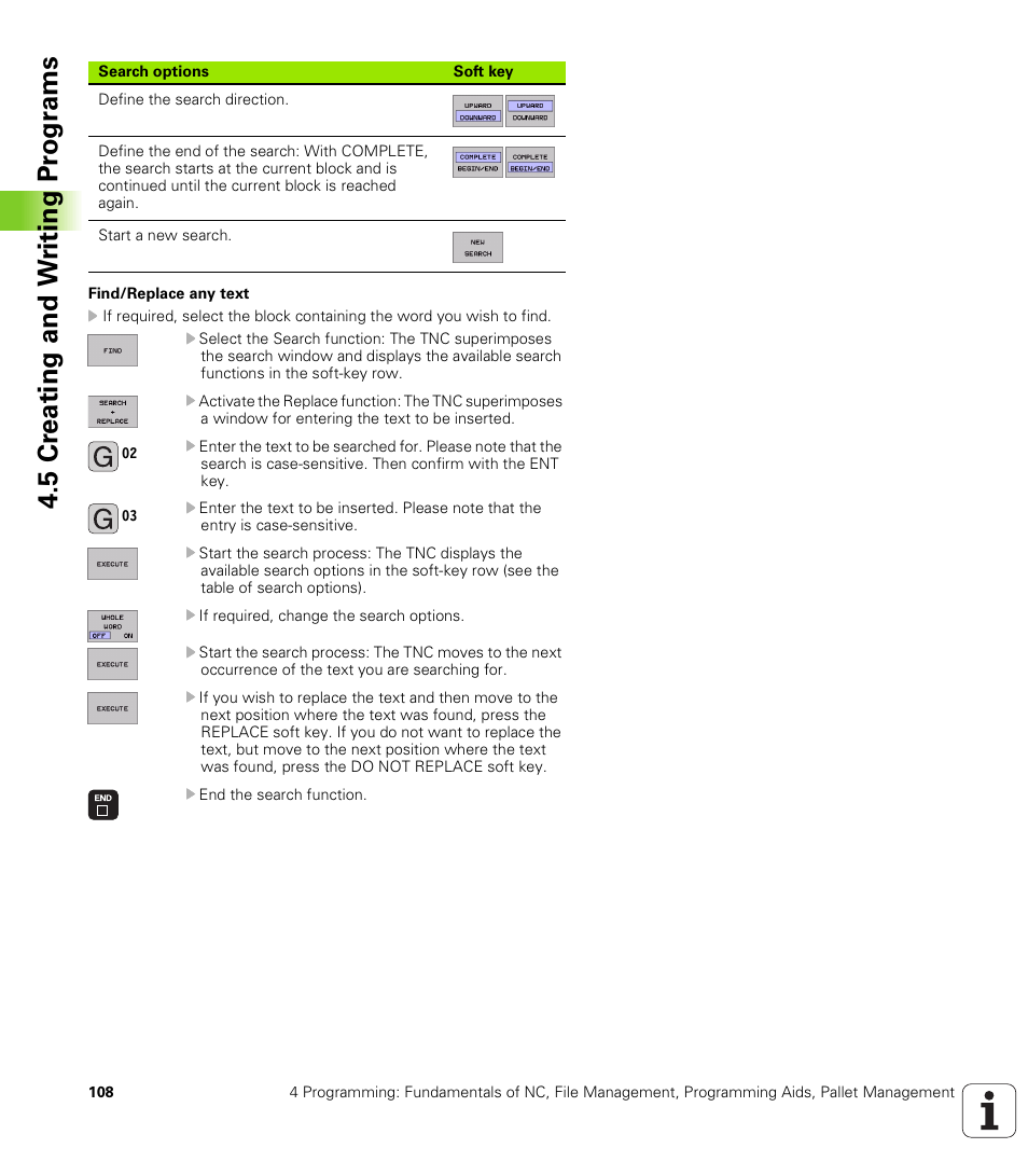 5 cr eating and w riting pr ogr ams | HEIDENHAIN iTNC 530 (340 422) ISO programming User Manual | Page 108 / 559