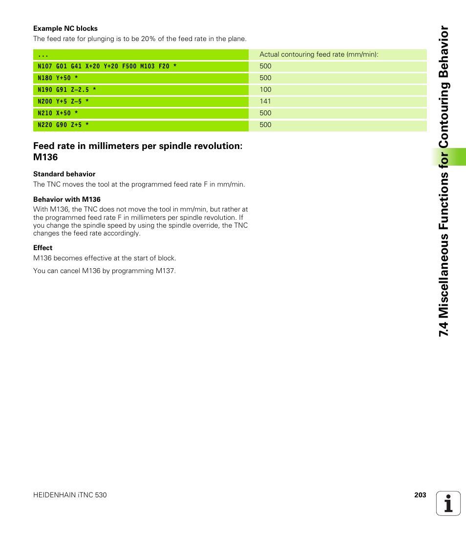 HEIDENHAIN iTNC 530 (340 422) ISO programming User Manual | Page 203 / 559