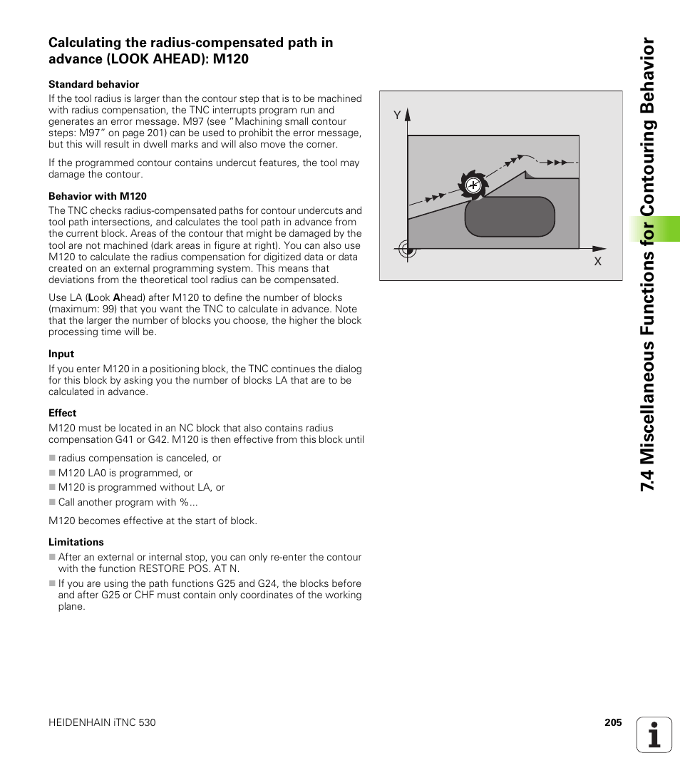 HEIDENHAIN iTNC 530 (340 422) ISO programming User Manual | Page 205 / 559