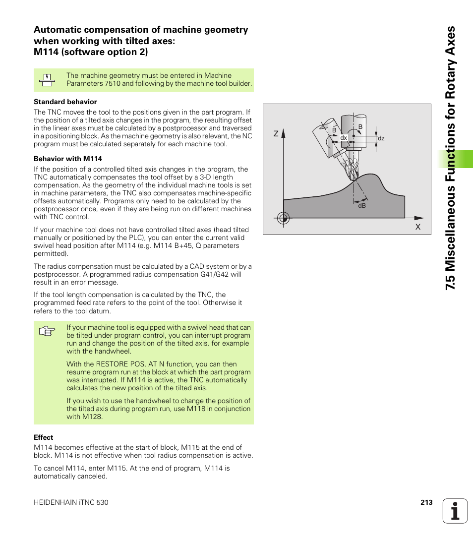 HEIDENHAIN iTNC 530 (340 422) ISO programming User Manual | Page 213 / 559