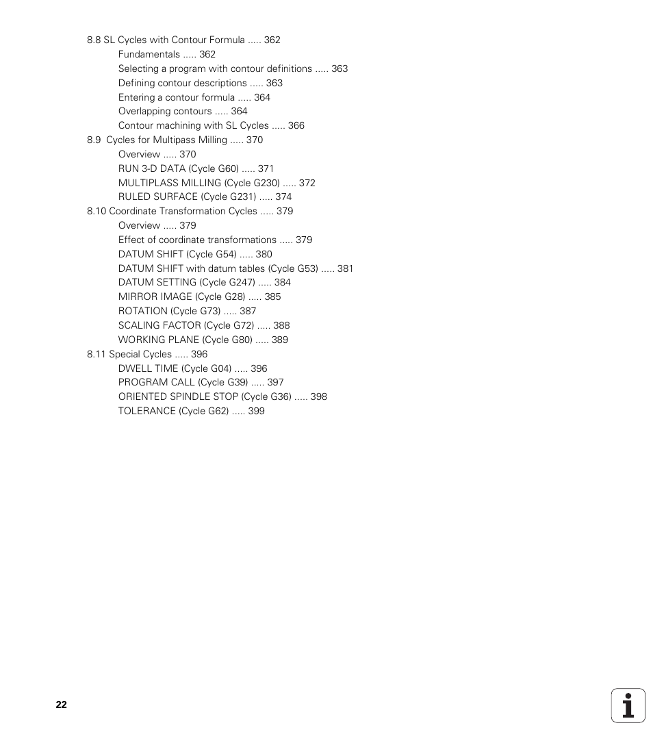 HEIDENHAIN iTNC 530 (340 422) ISO programming User Manual | Page 22 / 559