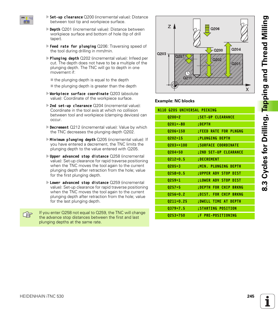 HEIDENHAIN iTNC 530 (340 422) ISO programming User Manual | Page 245 / 559