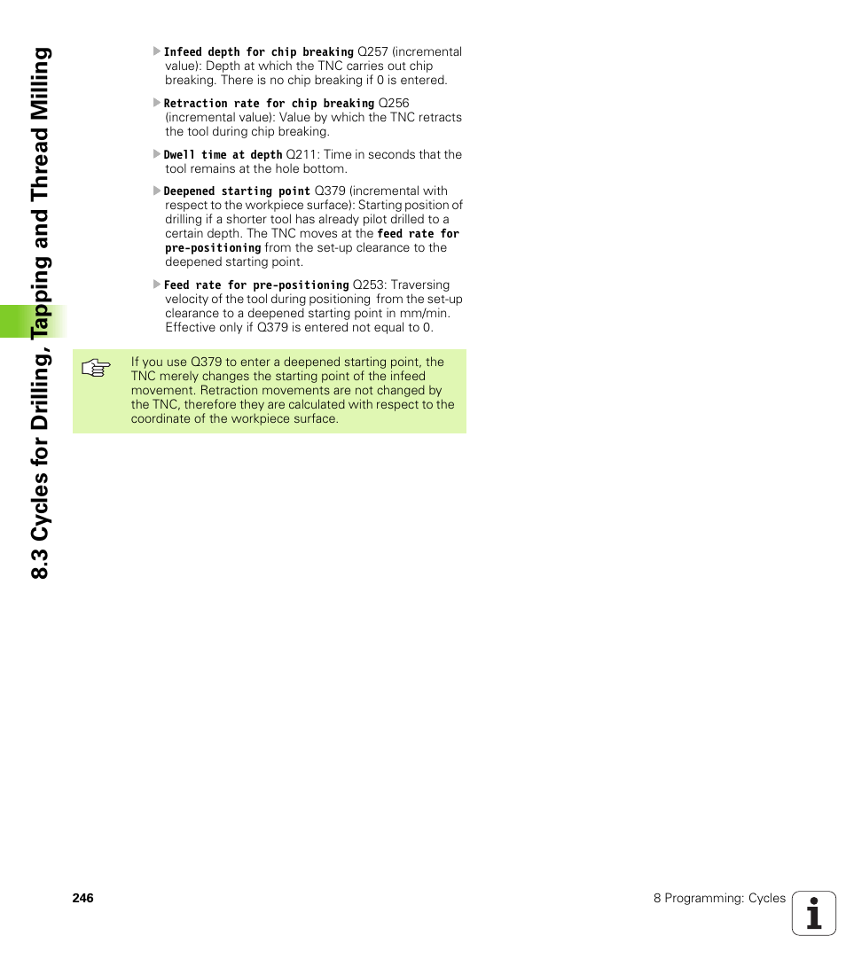 HEIDENHAIN iTNC 530 (340 422) ISO programming User Manual | Page 246 / 559