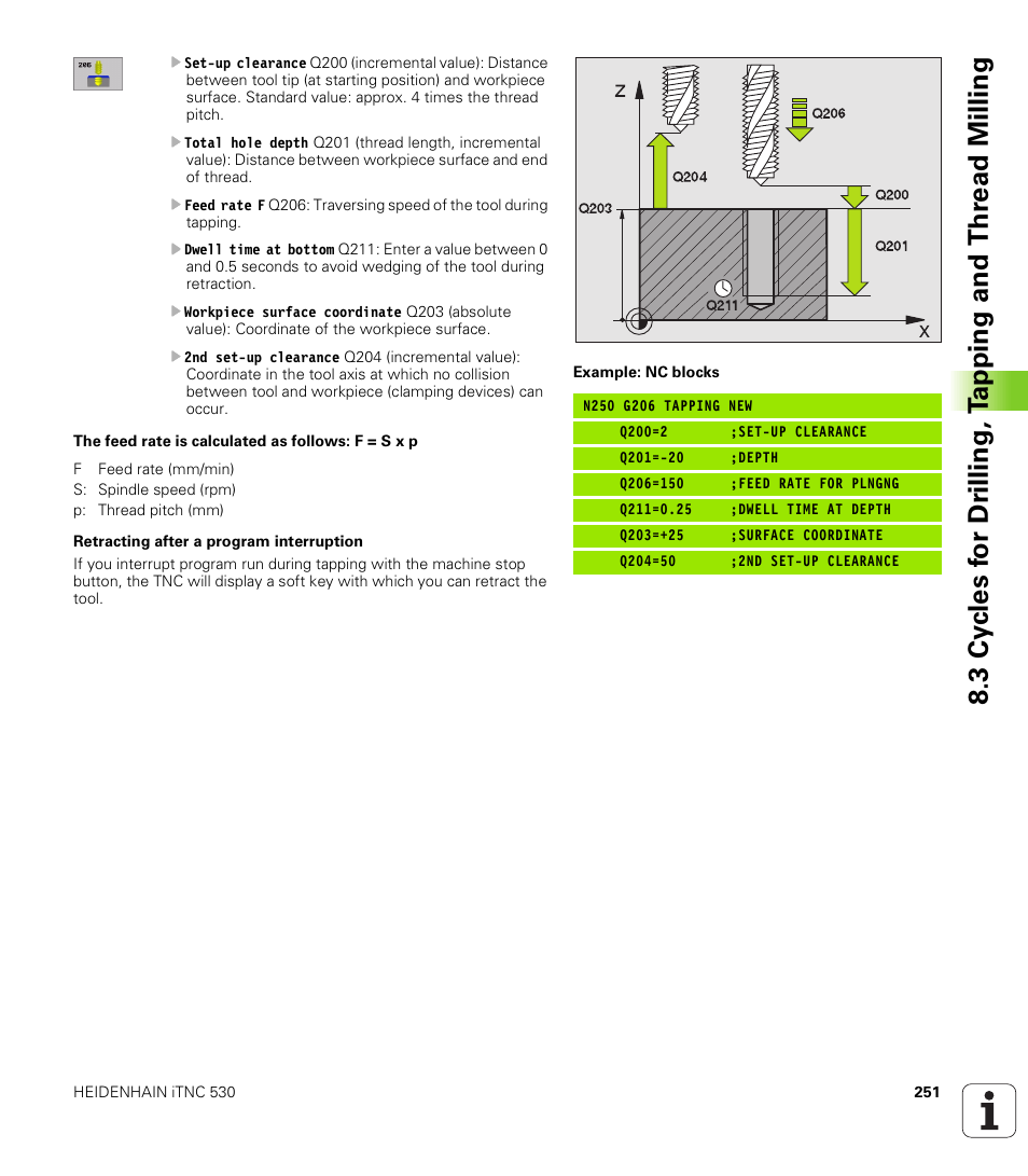 HEIDENHAIN iTNC 530 (340 422) ISO programming User Manual | Page 251 / 559