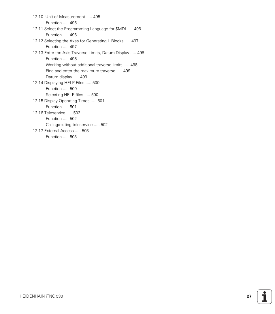 HEIDENHAIN iTNC 530 (340 422) ISO programming User Manual | Page 27 / 559