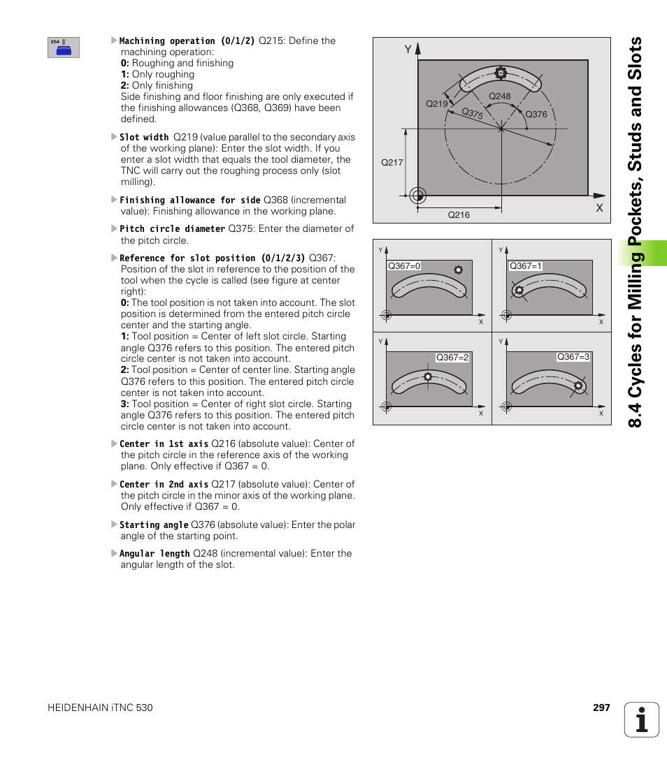 HEIDENHAIN iTNC 530 (340 422) ISO programming User Manual | Page 297 / 559