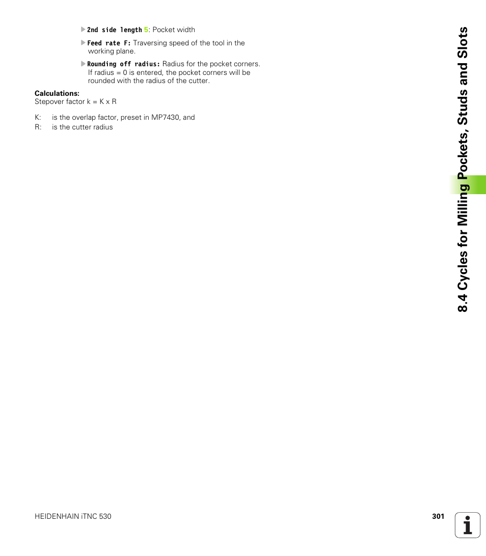 HEIDENHAIN iTNC 530 (340 422) ISO programming User Manual | Page 301 / 559