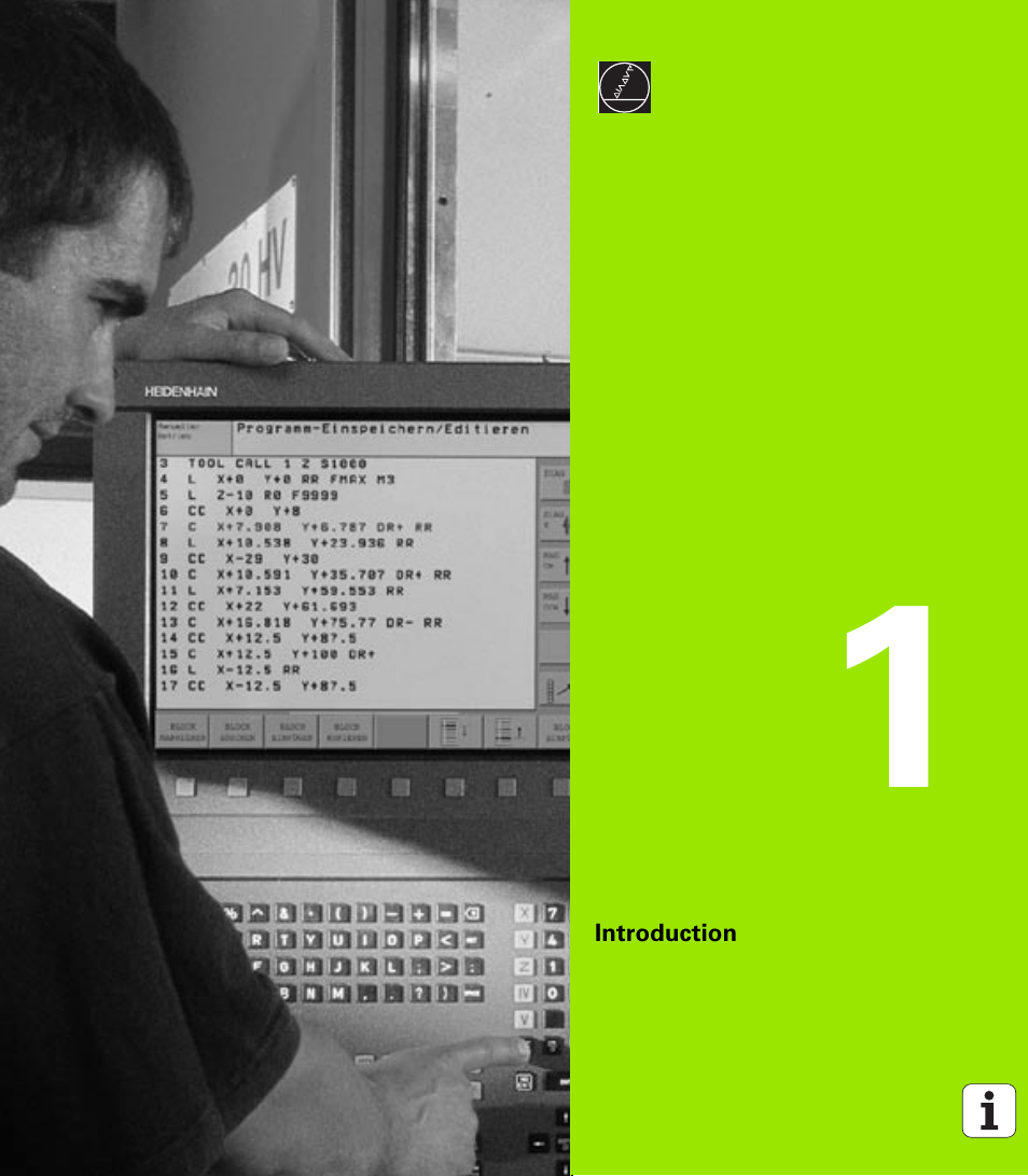 Introduction, 1 introduction | HEIDENHAIN iTNC 530 (340 422) ISO programming User Manual | Page 31 / 559
