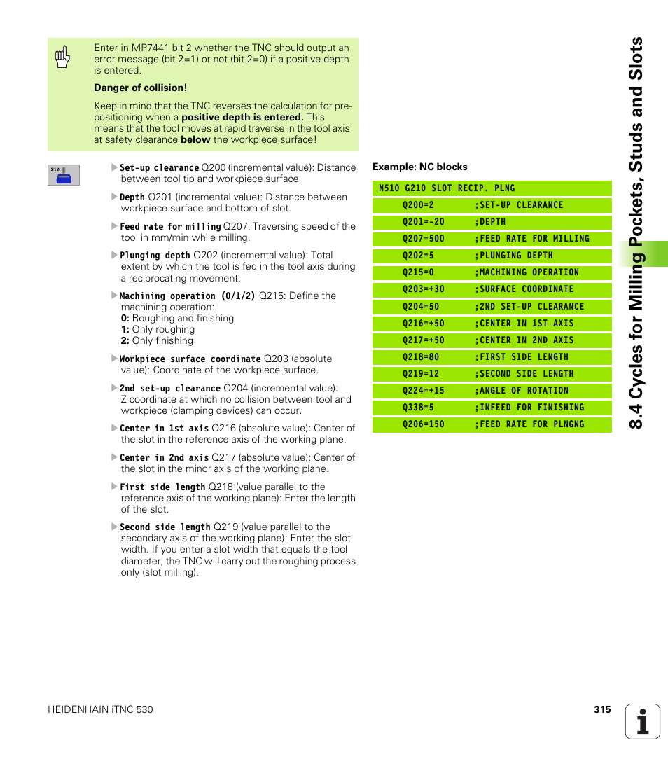 HEIDENHAIN iTNC 530 (340 422) ISO programming User Manual | Page 315 / 559