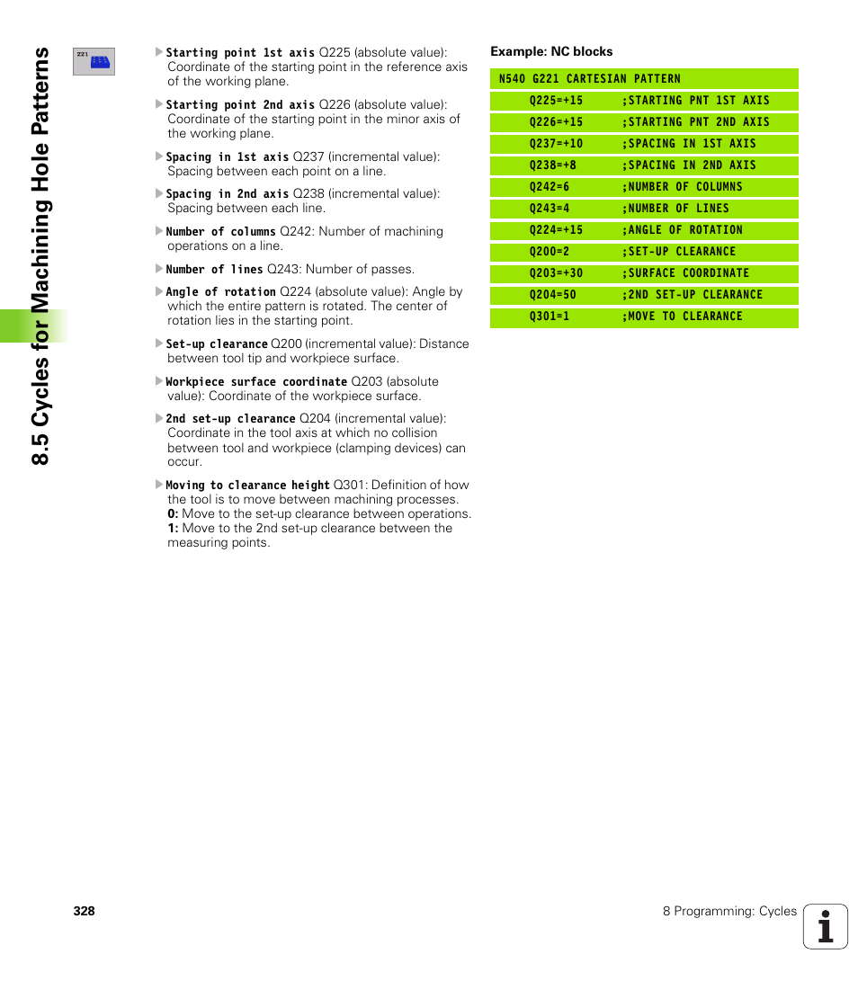 HEIDENHAIN iTNC 530 (340 422) ISO programming User Manual | Page 328 / 559