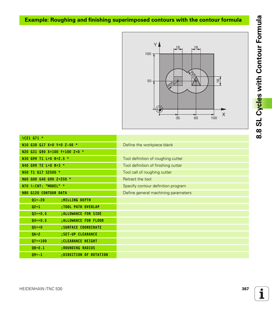 HEIDENHAIN iTNC 530 (340 422) ISO programming User Manual | Page 367 / 559