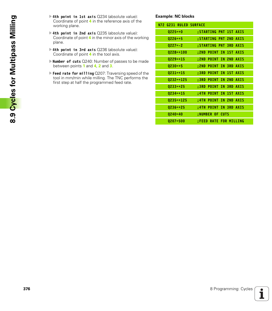 HEIDENHAIN iTNC 530 (340 422) ISO programming User Manual | Page 376 / 559