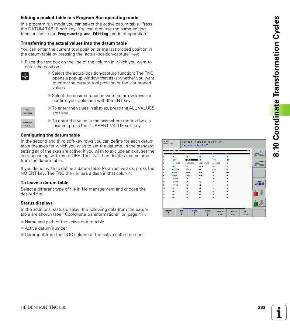 1 0 coo rdi nat e t rans for m a ti on cy cle s | HEIDENHAIN iTNC 530 (340 422) ISO programming User Manual | Page 383 / 559