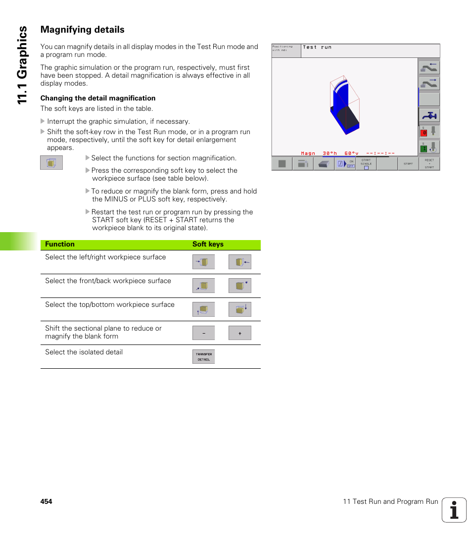 Magnifying details, 1 gr aph ics | HEIDENHAIN iTNC 530 (340 422) ISO programming User Manual | Page 454 / 559