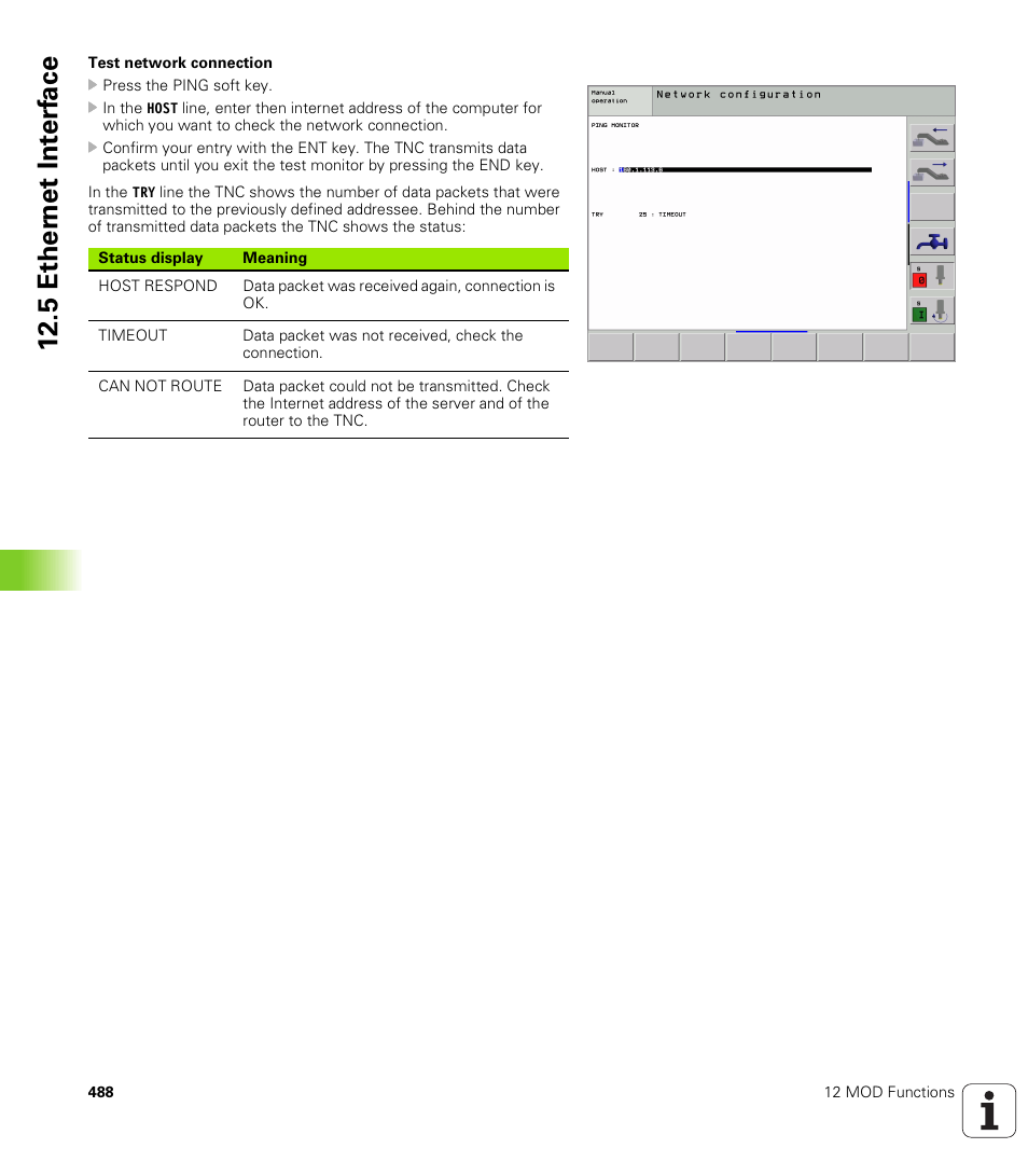 5 eth e rn et int e rf ace | HEIDENHAIN iTNC 530 (340 422) ISO programming User Manual | Page 488 / 559