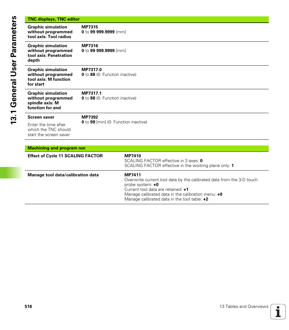 1 gener a l user p a ra met e rs | HEIDENHAIN iTNC 530 (340 422) ISO programming User Manual | Page 516 / 559