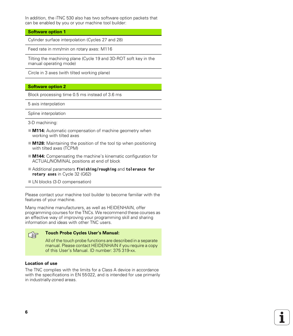 HEIDENHAIN iTNC 530 (340 422) ISO programming User Manual | Page 6 / 559