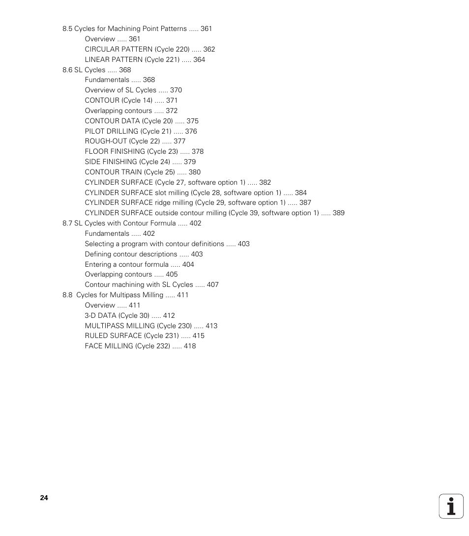 HEIDENHAIN iTNC 530 (340 49x-01) User Manual | Page 24 / 653