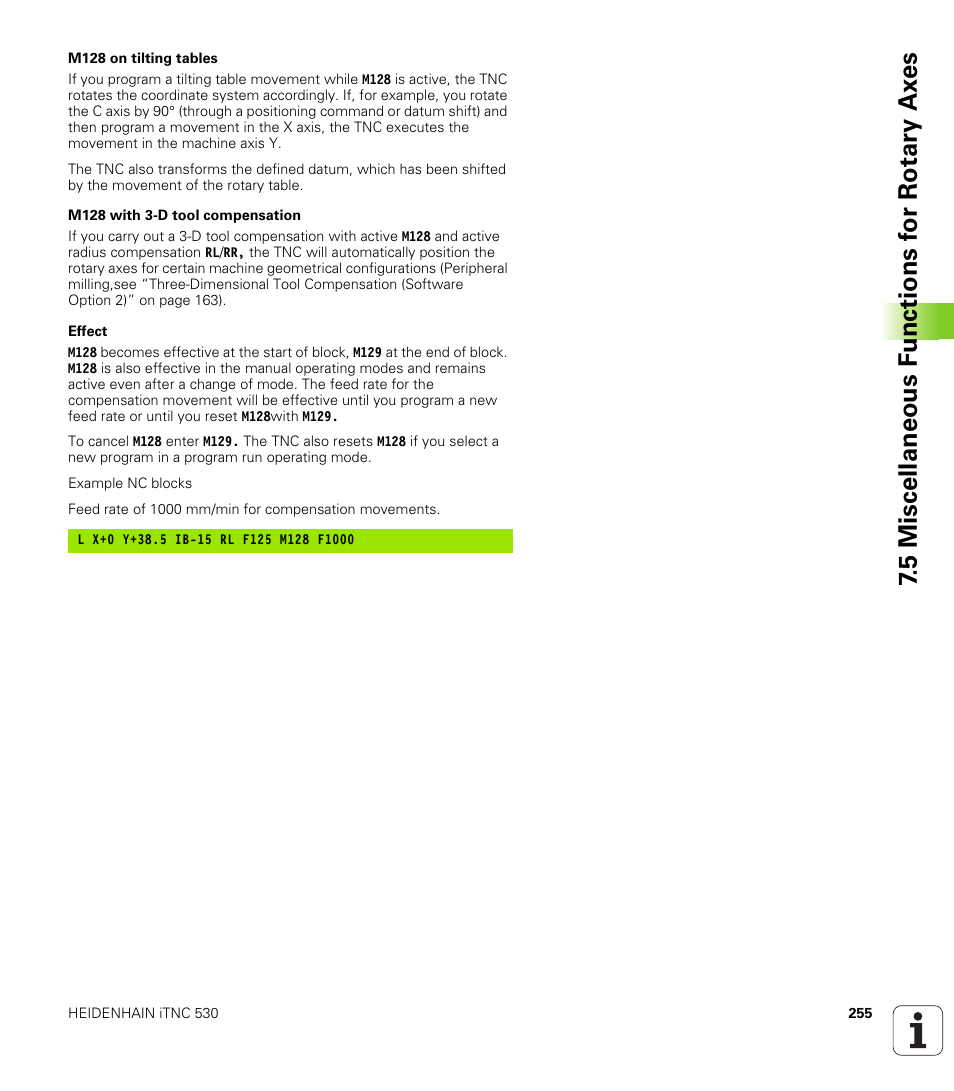 HEIDENHAIN iTNC 530 (340 49x-01) User Manual | Page 255 / 653