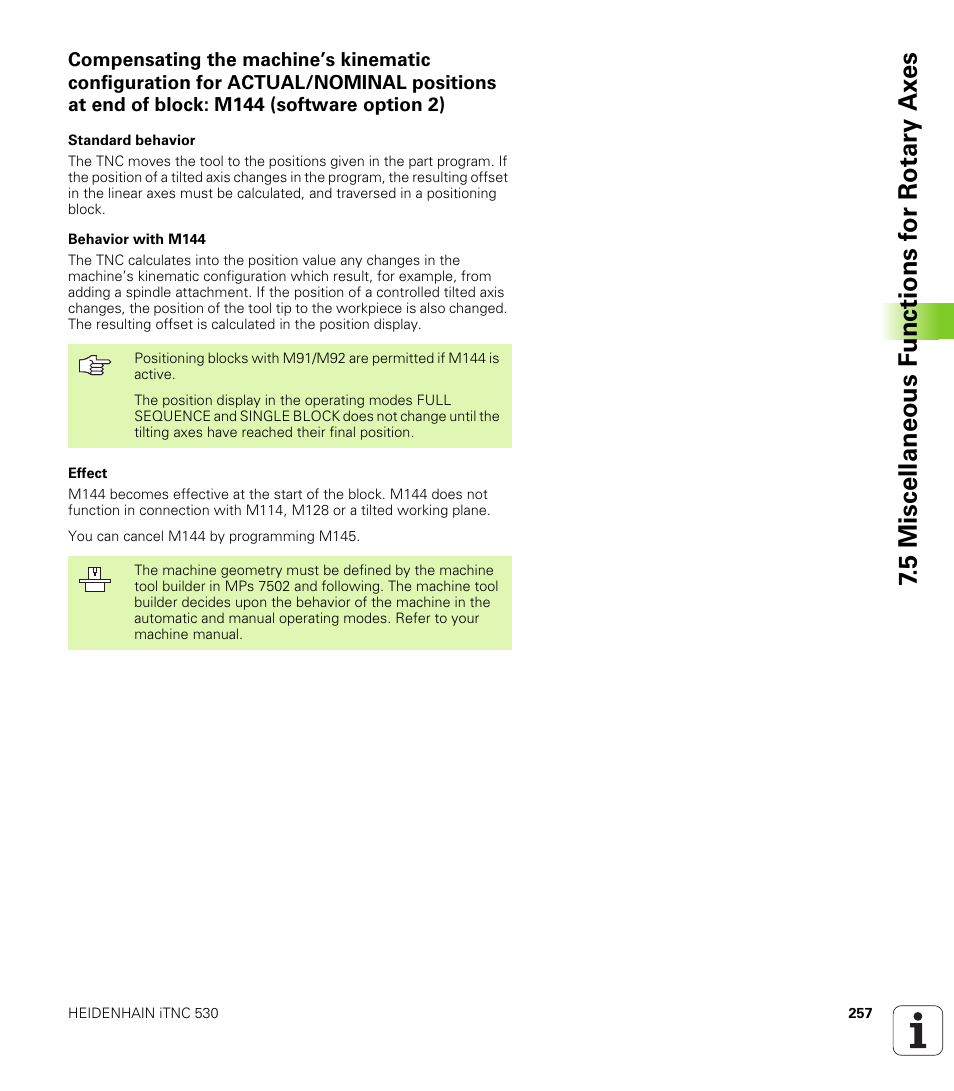HEIDENHAIN iTNC 530 (340 49x-01) User Manual | Page 257 / 653